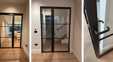 site images of a fire rated door in london